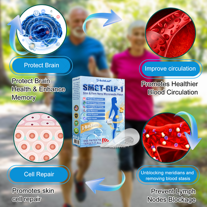 🏥FDA Store |❤️𝐵uil𝗱𝐿ea𝐟® 𝑮𝐋𝑃-1 Slim & Firm 𝑁ano 𝑀icroneedle 𝑃atch with Collagen,Turmeric&Matrixyl 3000 丨Obesity,Cardiovascular Diseas, Diabetes, Sleep Apnea, Joint Problems and More