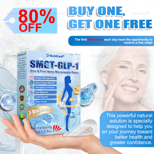 🏥FDA Store |❤️𝐵uil𝗱𝐿ea𝐟® 𝑮𝐋𝑃-1 Slim & Firm 𝑁ano 𝑀icroneedle 𝑃atch with Collagen,Turmeric&Matrixyl 3000 丨Obesity,Cardiovascular Diseas, Diabetes, Sleep Apnea, Joint Problems and More