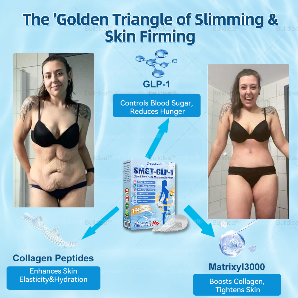 🏥FDA Store |❤️𝐵uil𝗱𝐿ea𝐟® 𝑮𝐋𝑃-1 Slim & Firm 𝑁ano 𝑀icroneedle 𝑃atch with Collagen,Turmeric&Matrixyl 3000 丨Obesity,Cardiovascular Diseas, Diabetes, Sleep Apnea, Joint Problems and More
